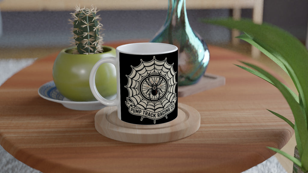 Pump Track Racing Co Spider MTB Mug | Mountain Biker Coffee Mug - view 4