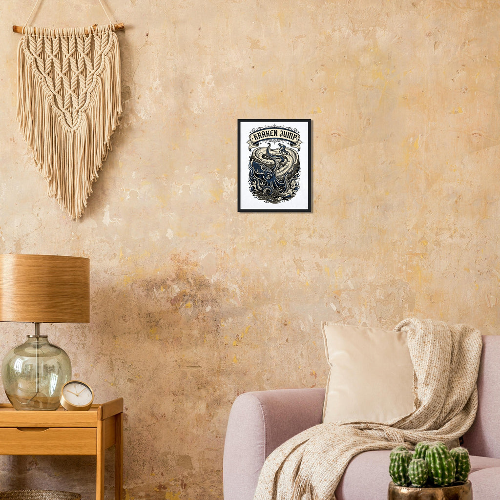 Kraken Jump Framed Print | Mountain Bike Wall Art - view 4