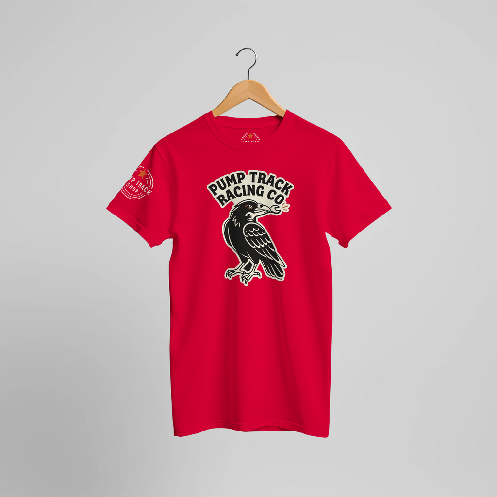 Pump Track Racing Co Raven MTB T-Shirt | Mountain Bike Graphic Tee - view 5