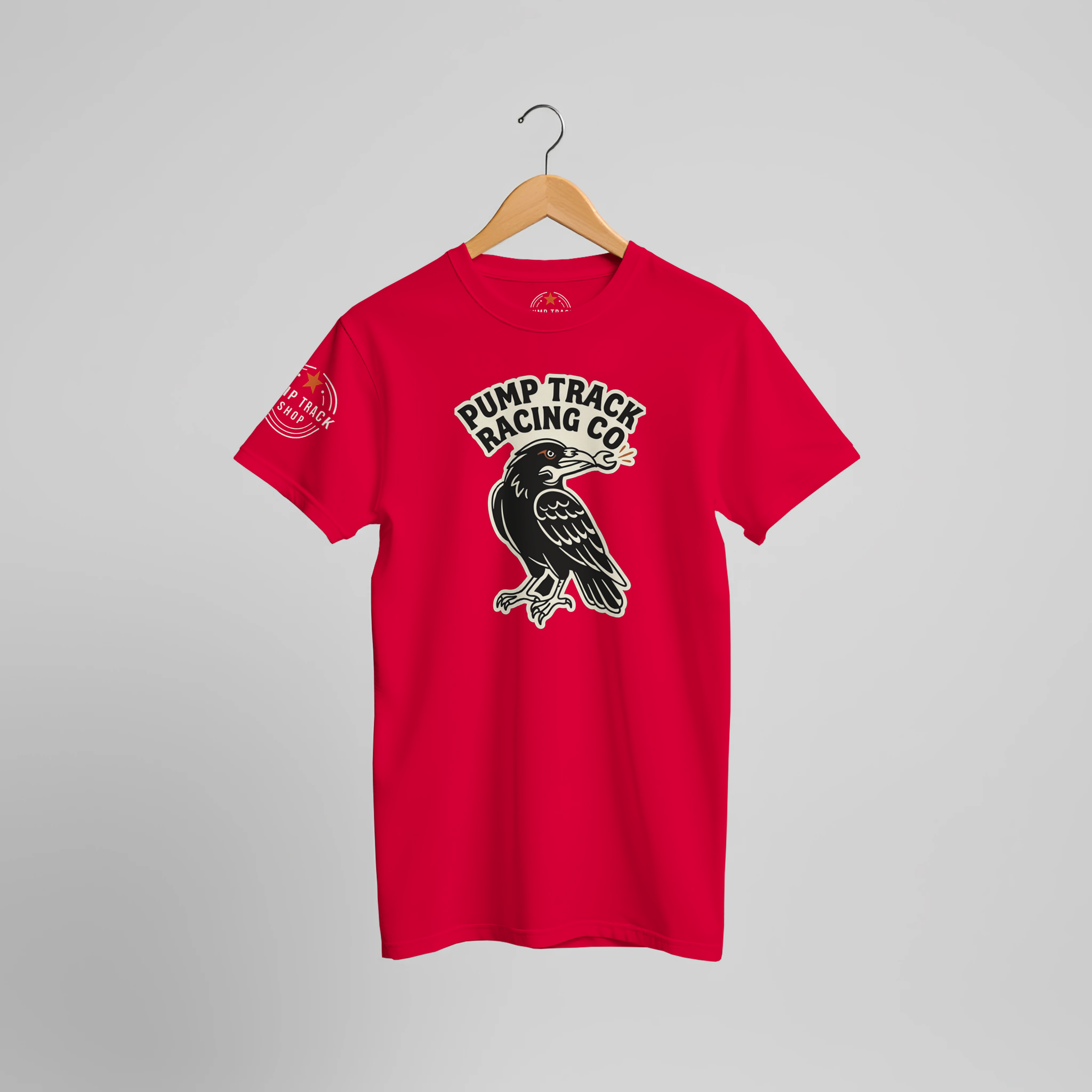 Pump Track Racing Co Raven MTB T-Shirt | Mountain Bike Graphic Tee - view 5