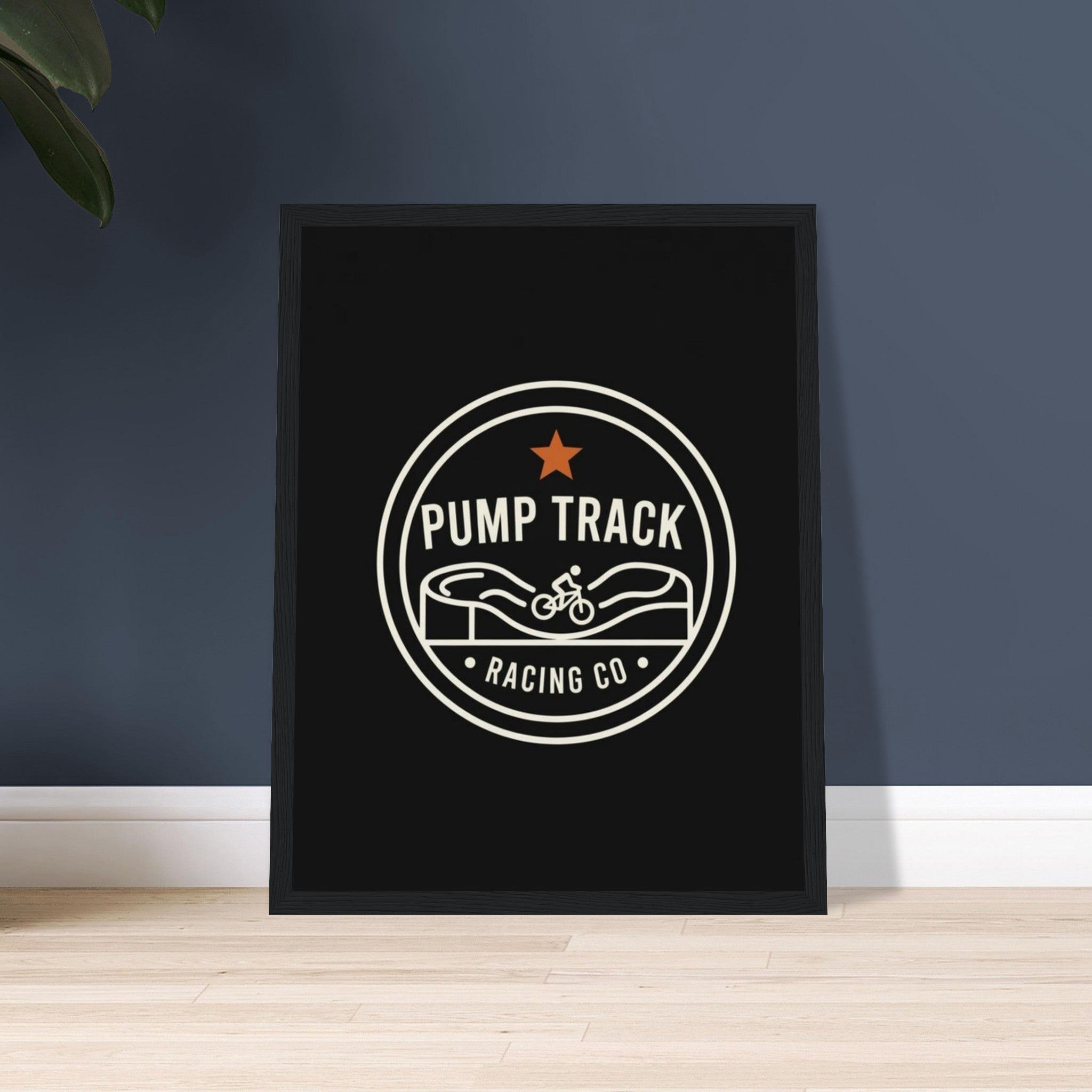 Pump Track Racing Co Framed Print | Mountain Bike Wall Art