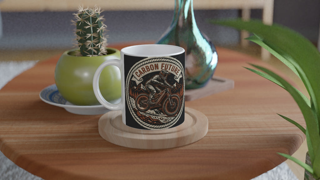Carbon Future MTB Mug | Mountain Biker Coffee Mug - view 4