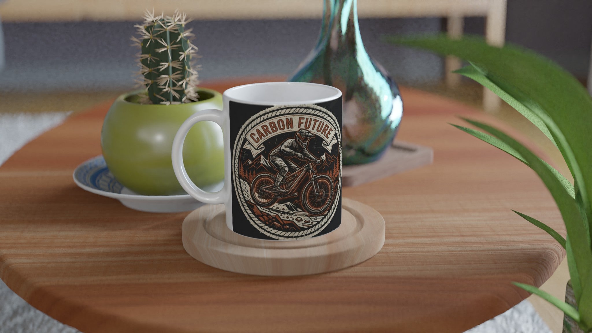 Carbon Future MTB Mug | Mountain Biker Coffee Mug - view 4