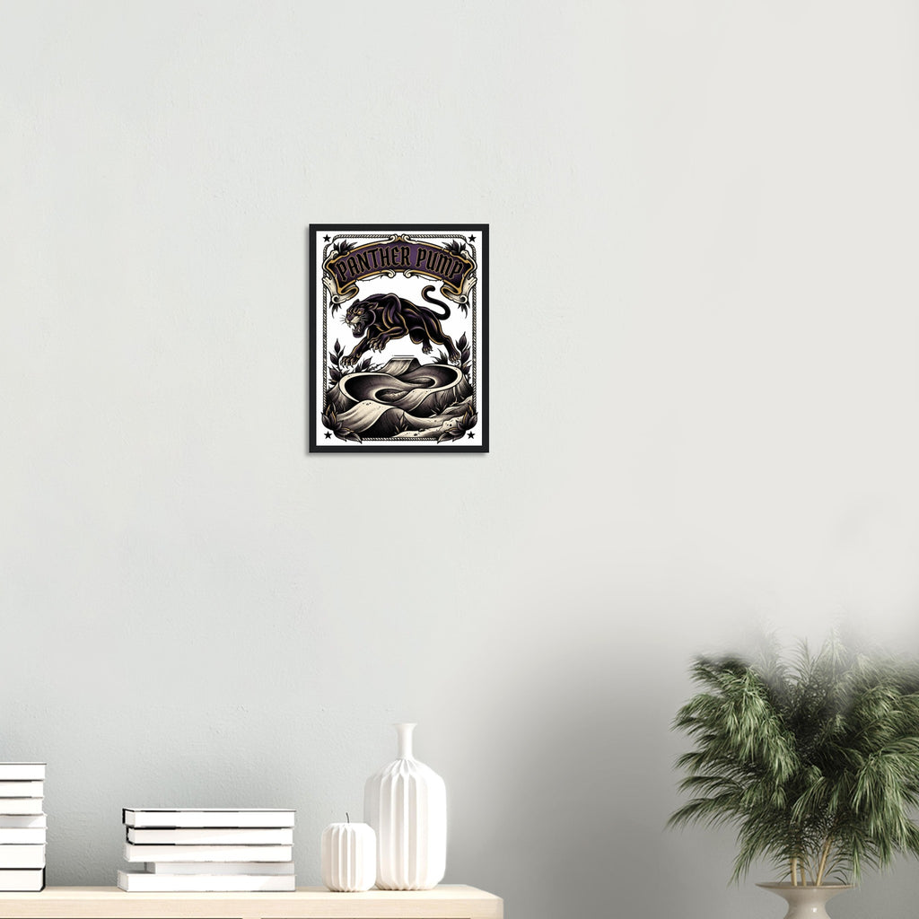 Panther Pump Framed Framed Print | Mountain Bike Wall Art - view 6
