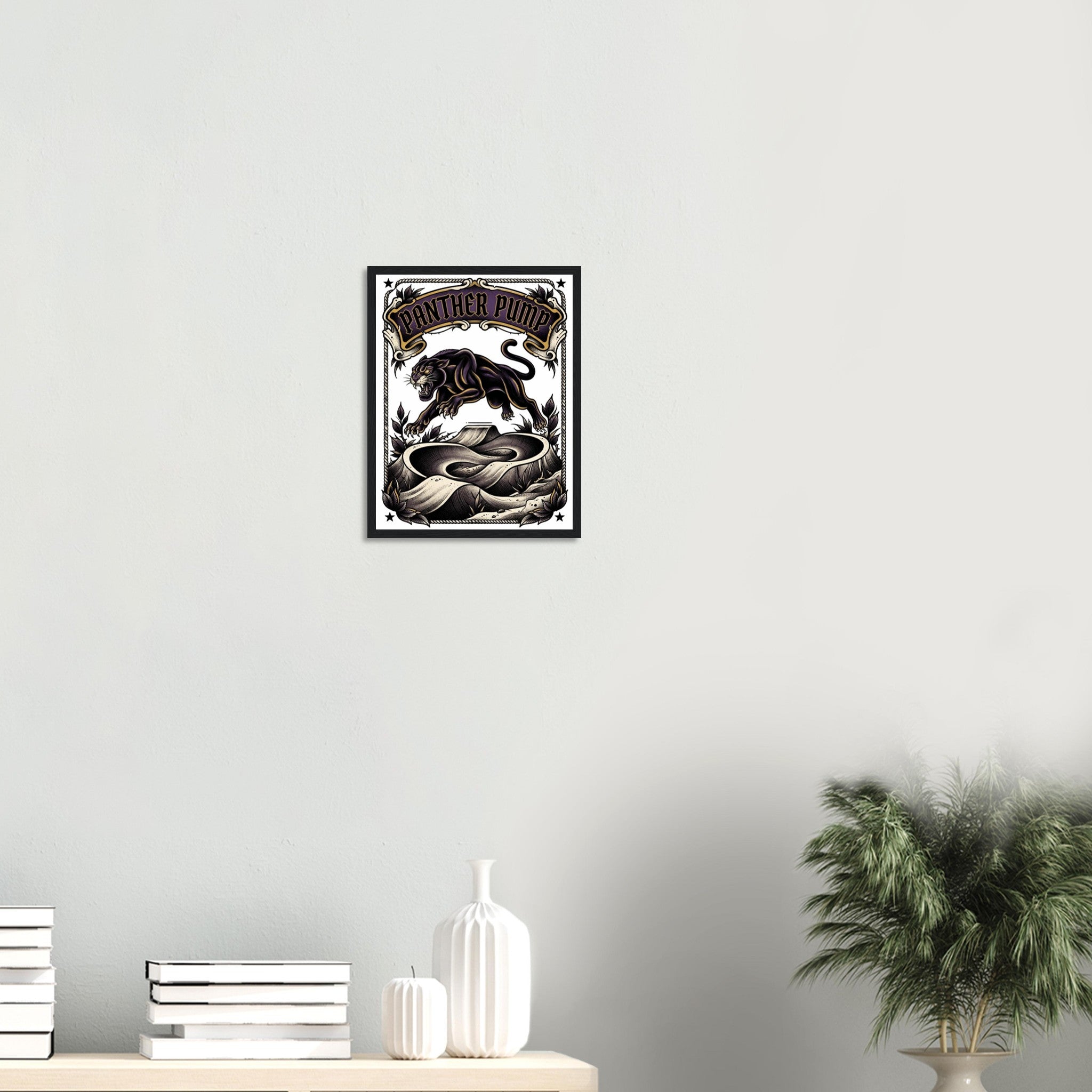 Panther Pump Framed Framed Print | Mountain Bike Wall Art - view 6