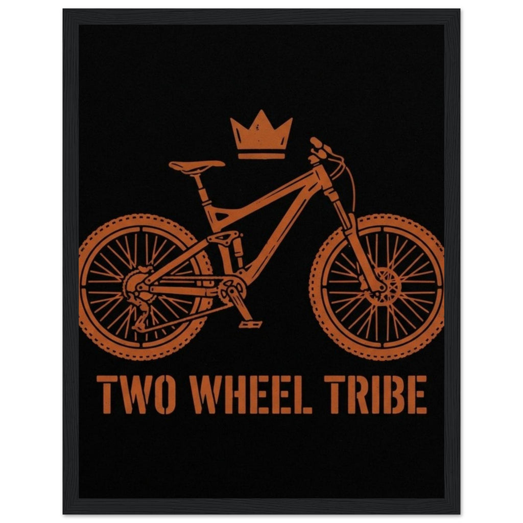 Two Wheel Tribe Framed Print | Mountain Bike Wall Art - view 11