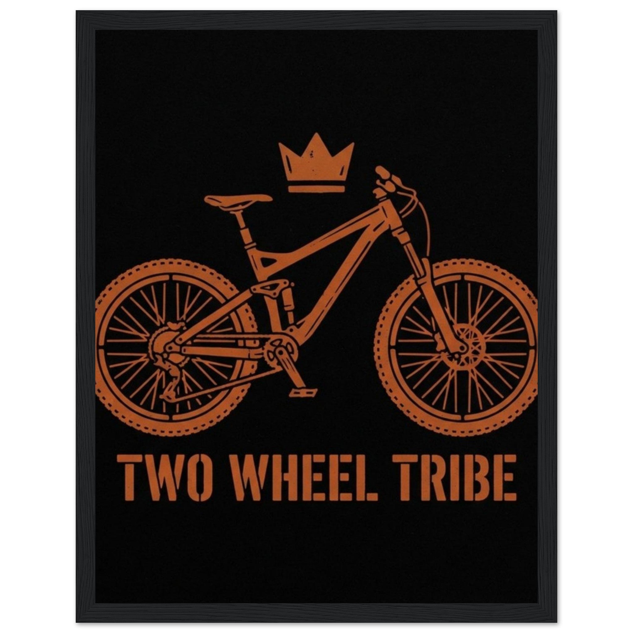 Two Wheel Tribe Framed Print | Mountain Bike Wall Art - view 11