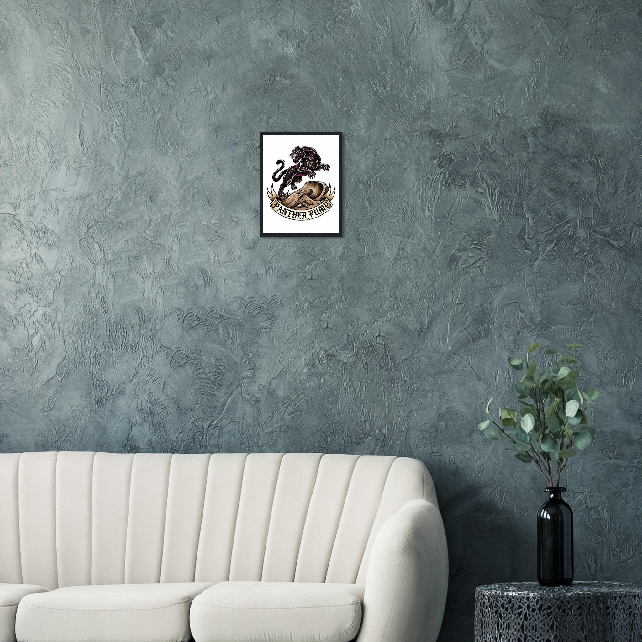 Panther Pump Framed Print | Mountain Bike Wall Art - view 11