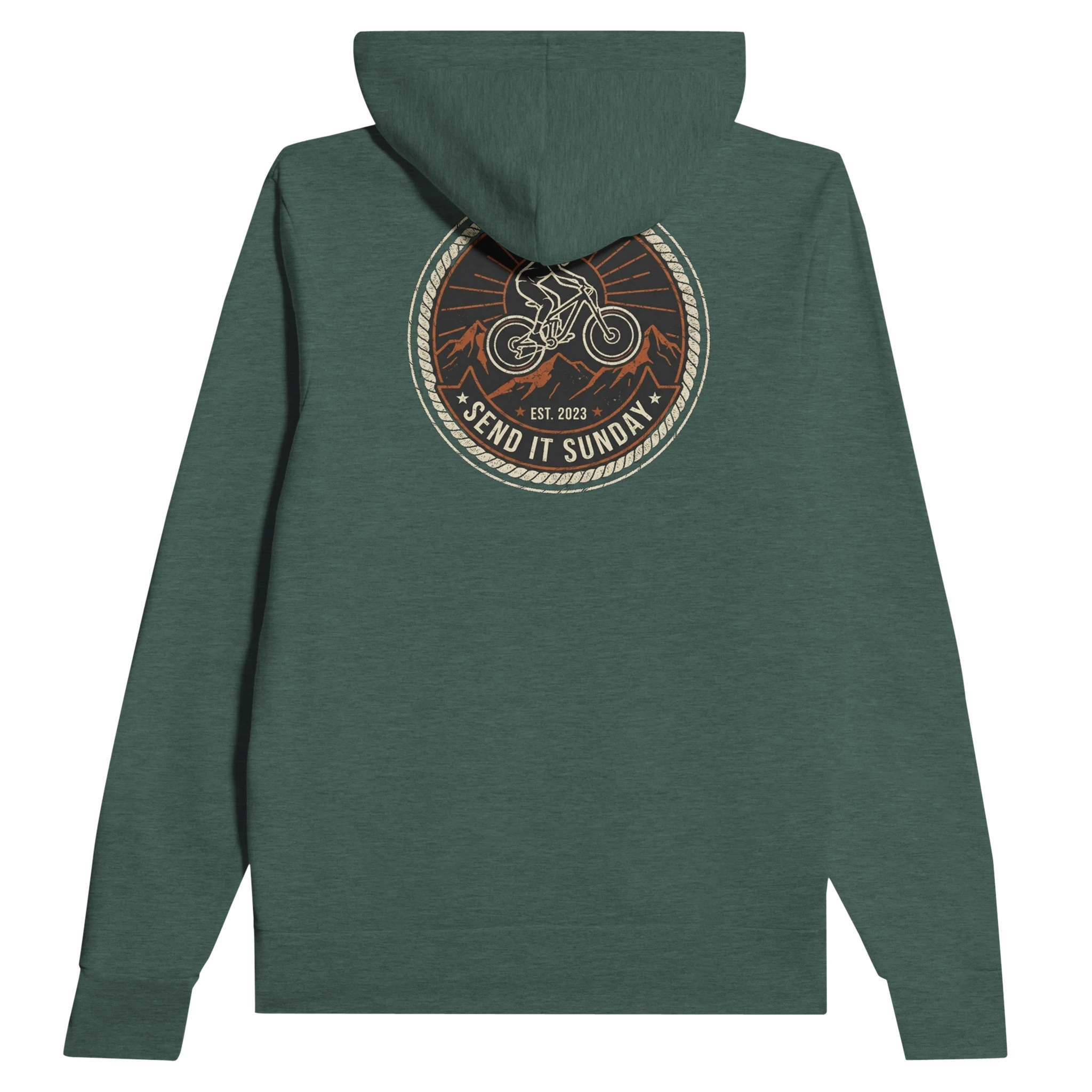 Send It Sunday Ride MTB Hoodie | Mountain Bike & Pump Track Hoodie - view 6