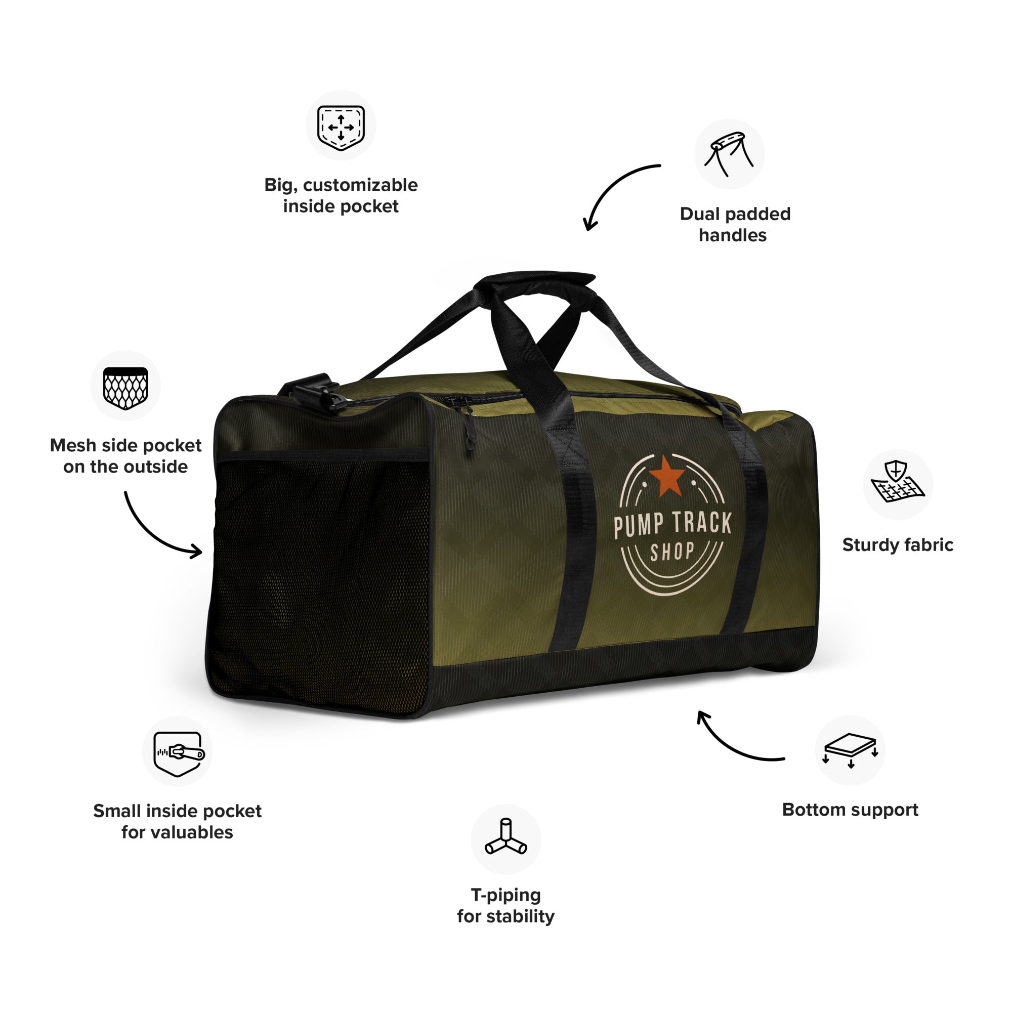 Pump Track Shop Duffle bag - view 14