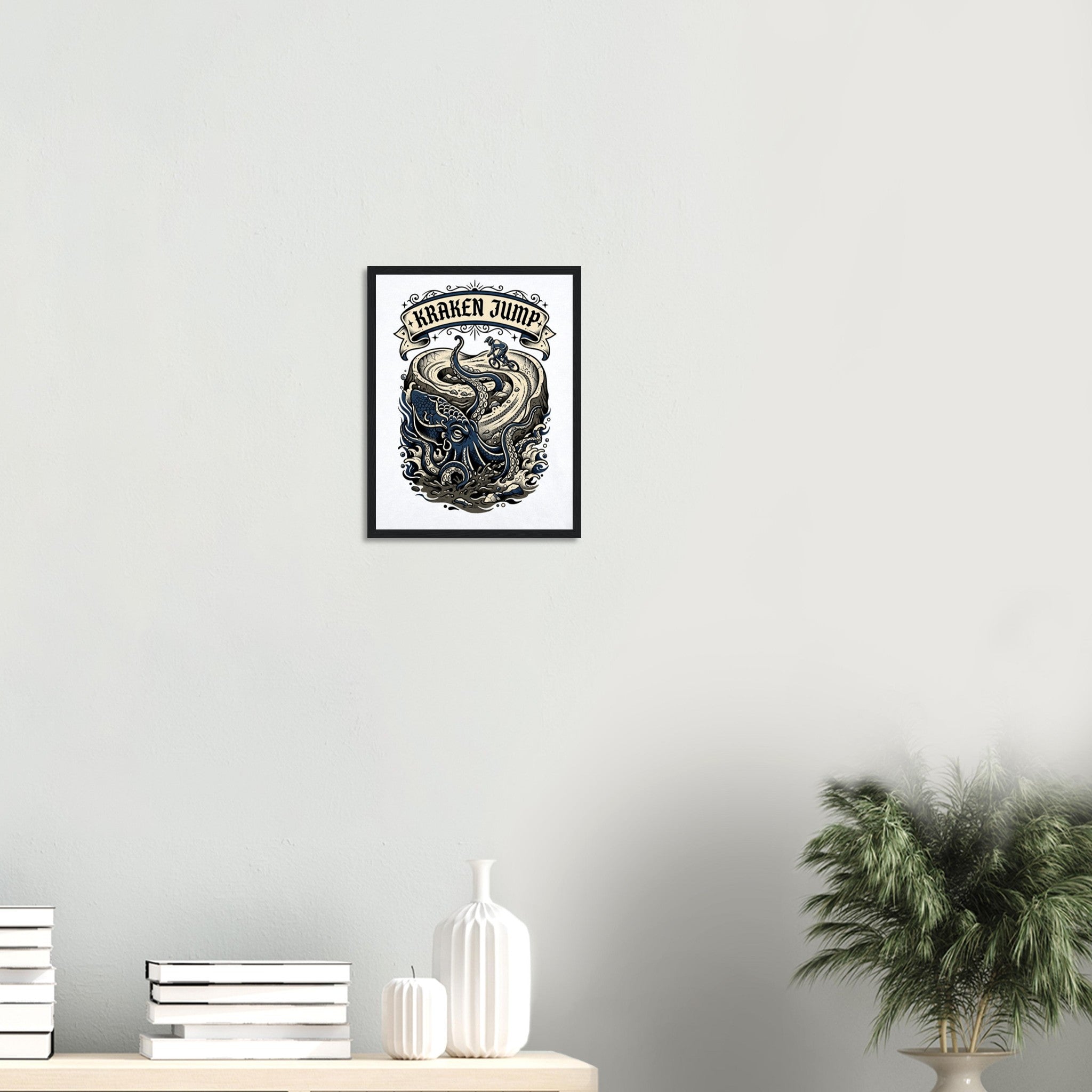 Kraken Jump Framed Print | Mountain Bike Wall Art - view 5