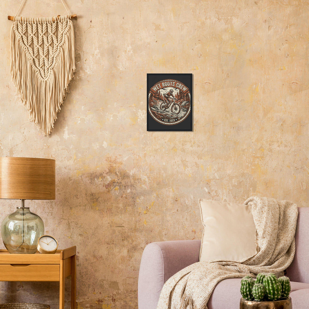 Wet Roots Crew Framed Print | Mountain Bike Wall Art - view 6