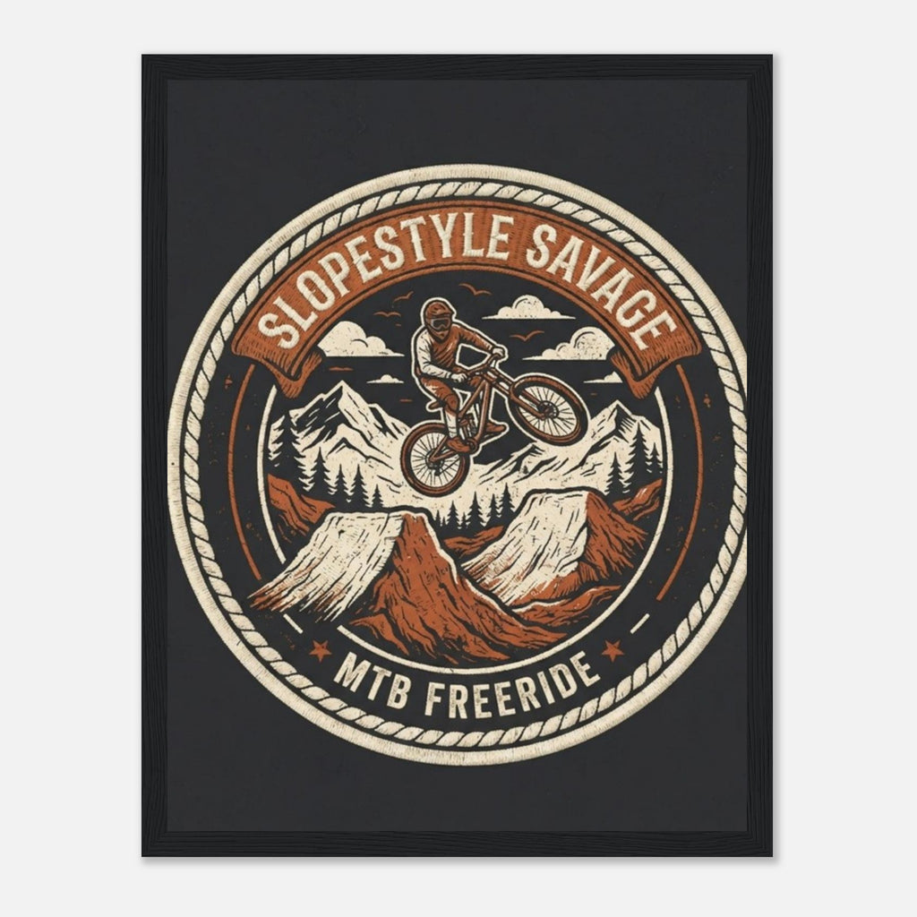 Slopestyle Savage Framed Print | Mountain Bike Wall Art - view 4