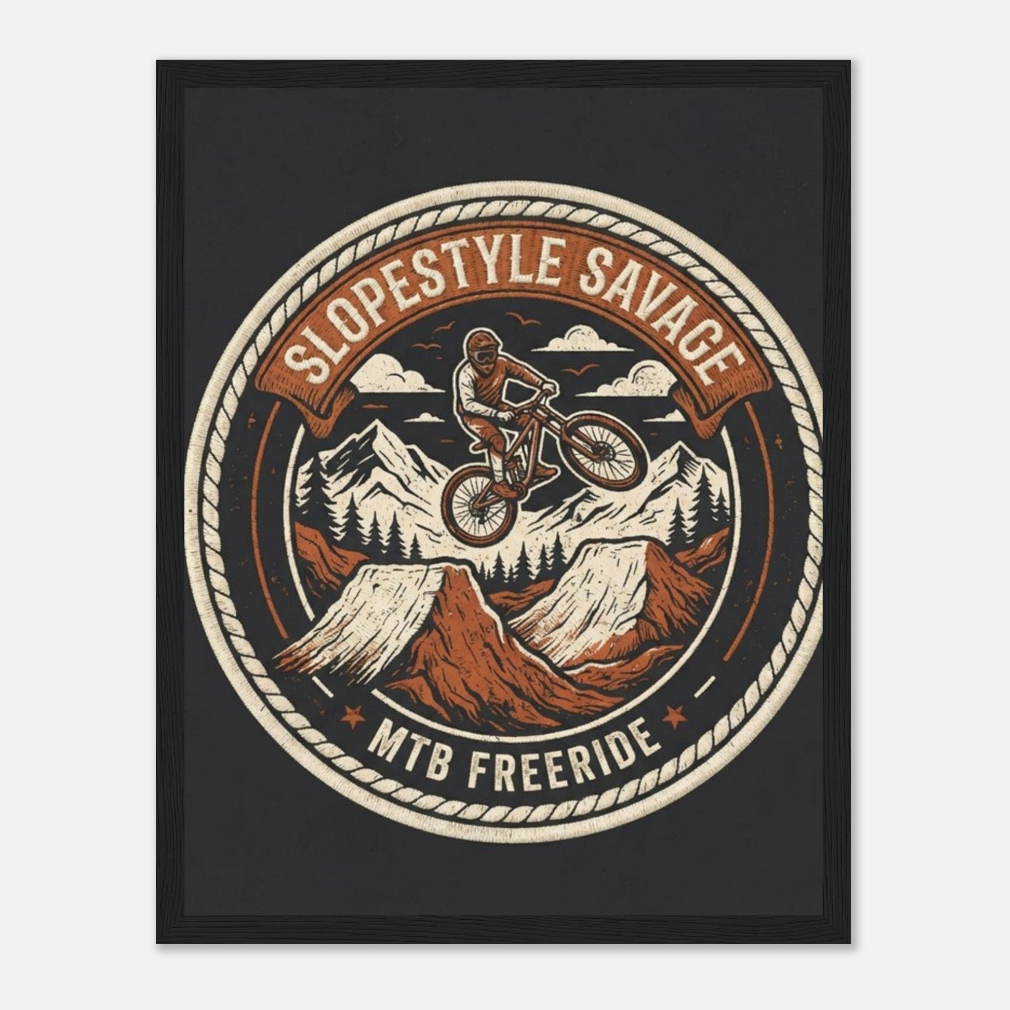 Slopestyle Savage Framed Print | Mountain Bike Wall Art - view 4
