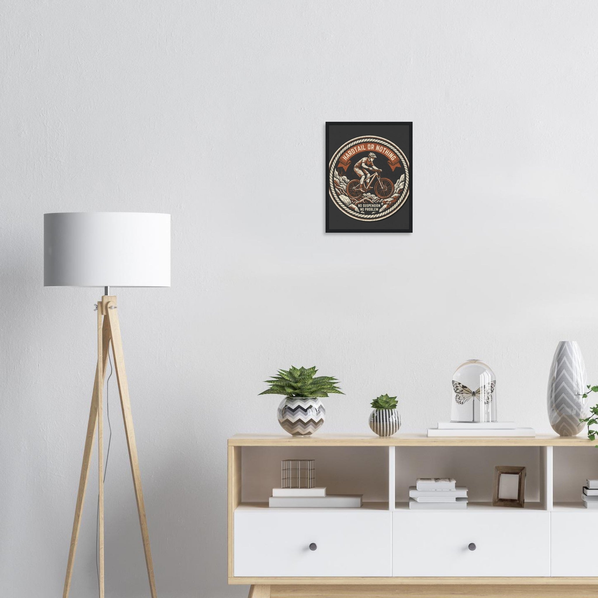 Hardtail Or Nothing Framed Print | Mountain Bike Wall Art - view 5