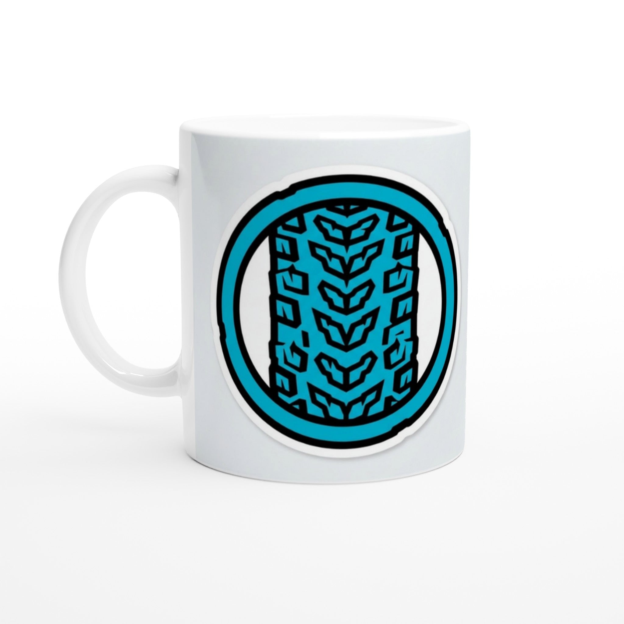 Blue Tread MTB Mug | Mountain Biker Coffee Mug