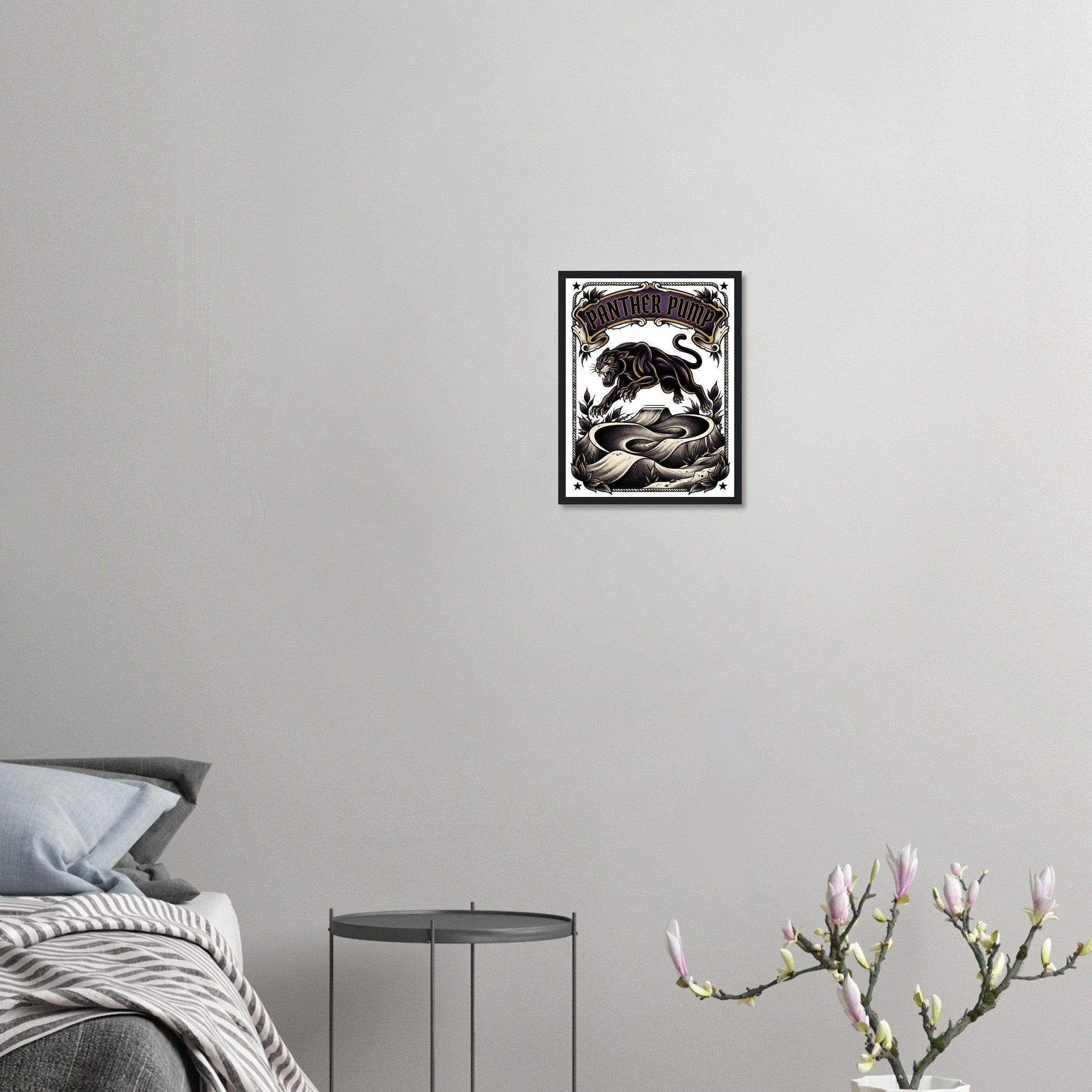 Panther Pump Framed Framed Print | Mountain Bike Wall Art - view 5
