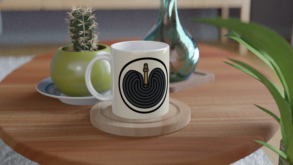 Inner Tube Coil MTB Mug | Mountain Biker Coffee Mug - view 4