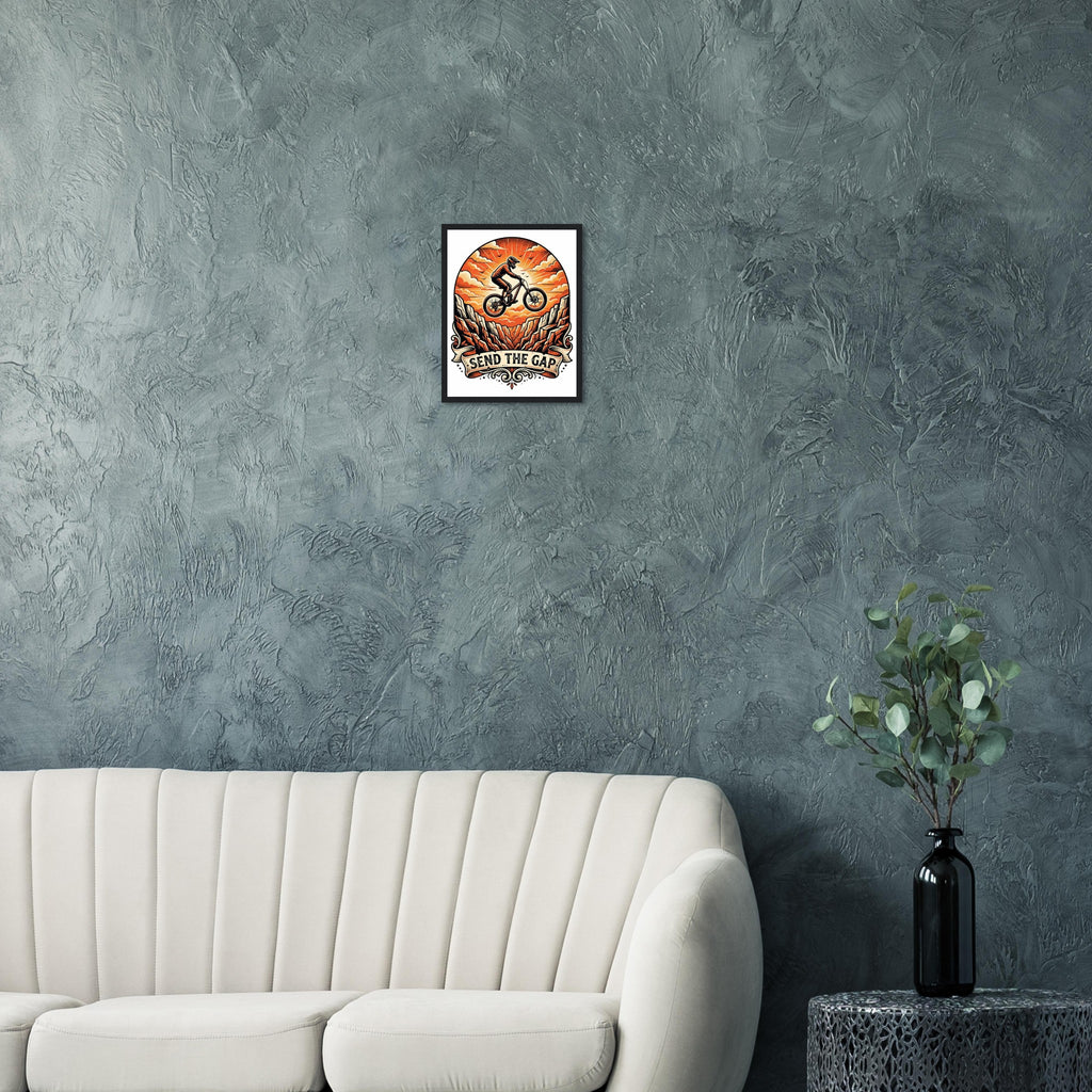 Send The Gap Framed Print | Mountain Bike Wall Art - view 5