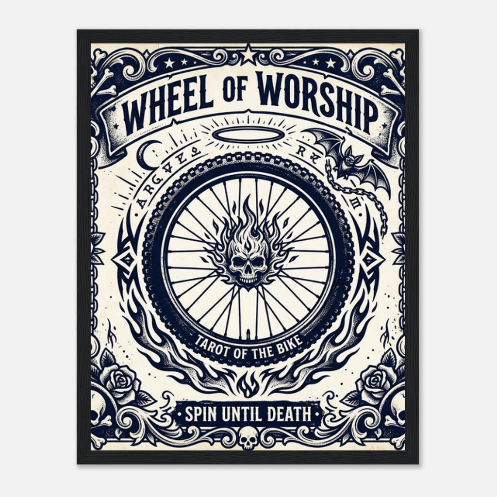 Wheel Of Worship Framed Print | Mountain Bike Wall Art - view 4