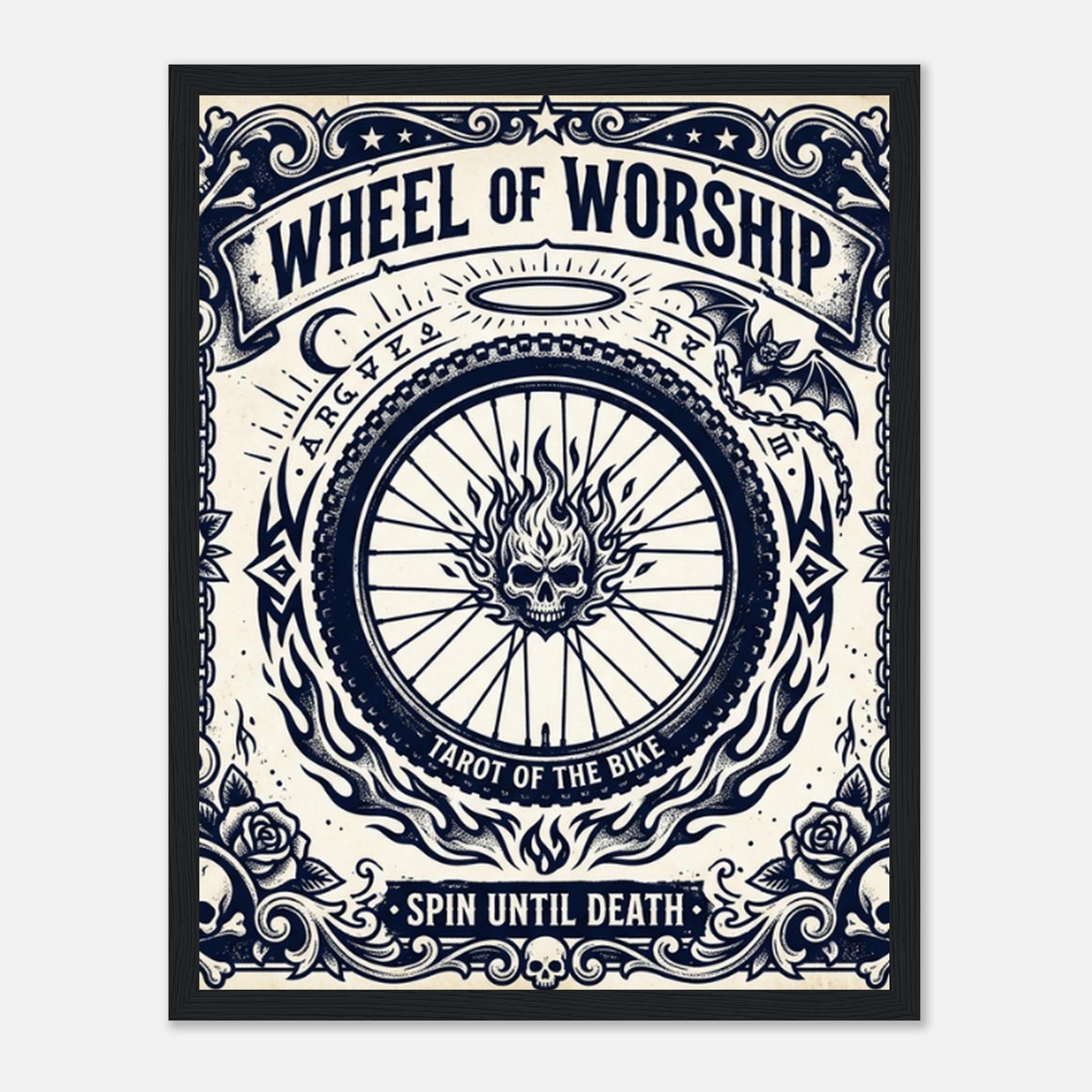Wheel Of Worship Framed Print | Mountain Bike Wall Art - view 4