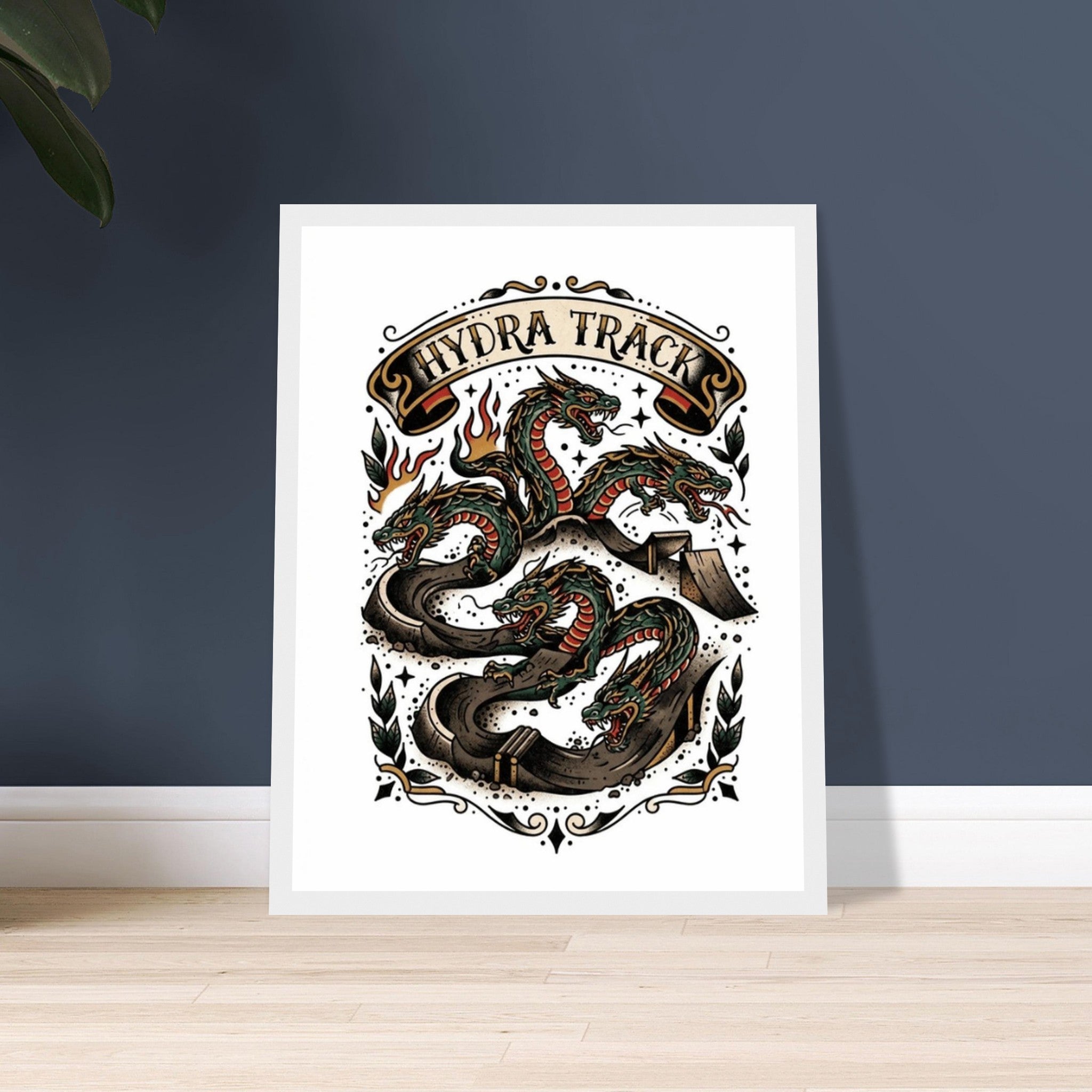 Hydra Track Framed Print | Mountain Bike Wall Art - view 2