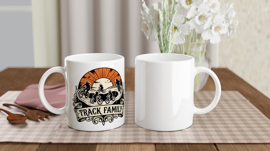 Track Family MTB Mug | Mountain Biker Coffee Mug - view 5