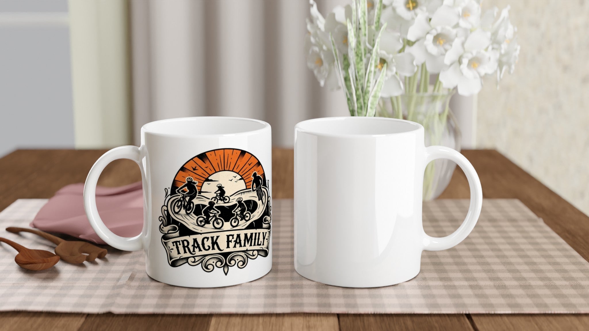Track Family MTB Mug | Mountain Biker Coffee Mug - view 5