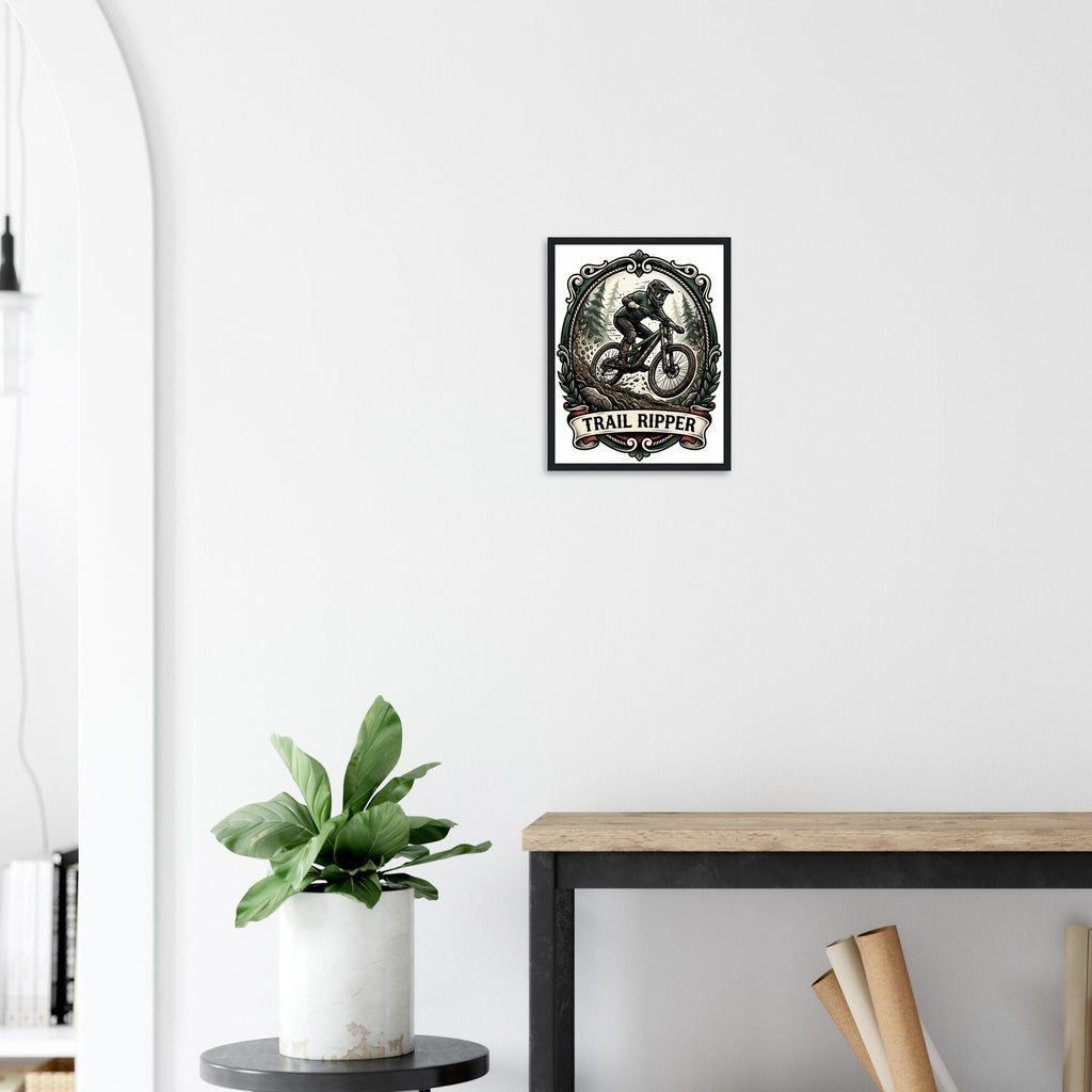 Trail Ripper Framed Print | Mountain Bike Wall Art - view 9