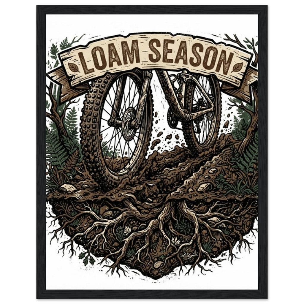 Loam Season Framed Print | Mountain Bike Wall Art - view 3