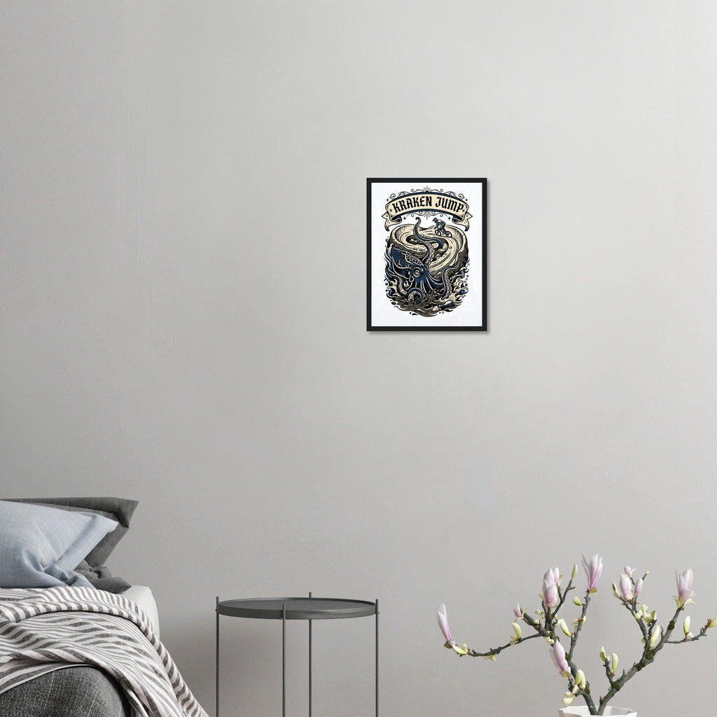 Kraken Jump Framed Print | Mountain Bike Wall Art - view 3