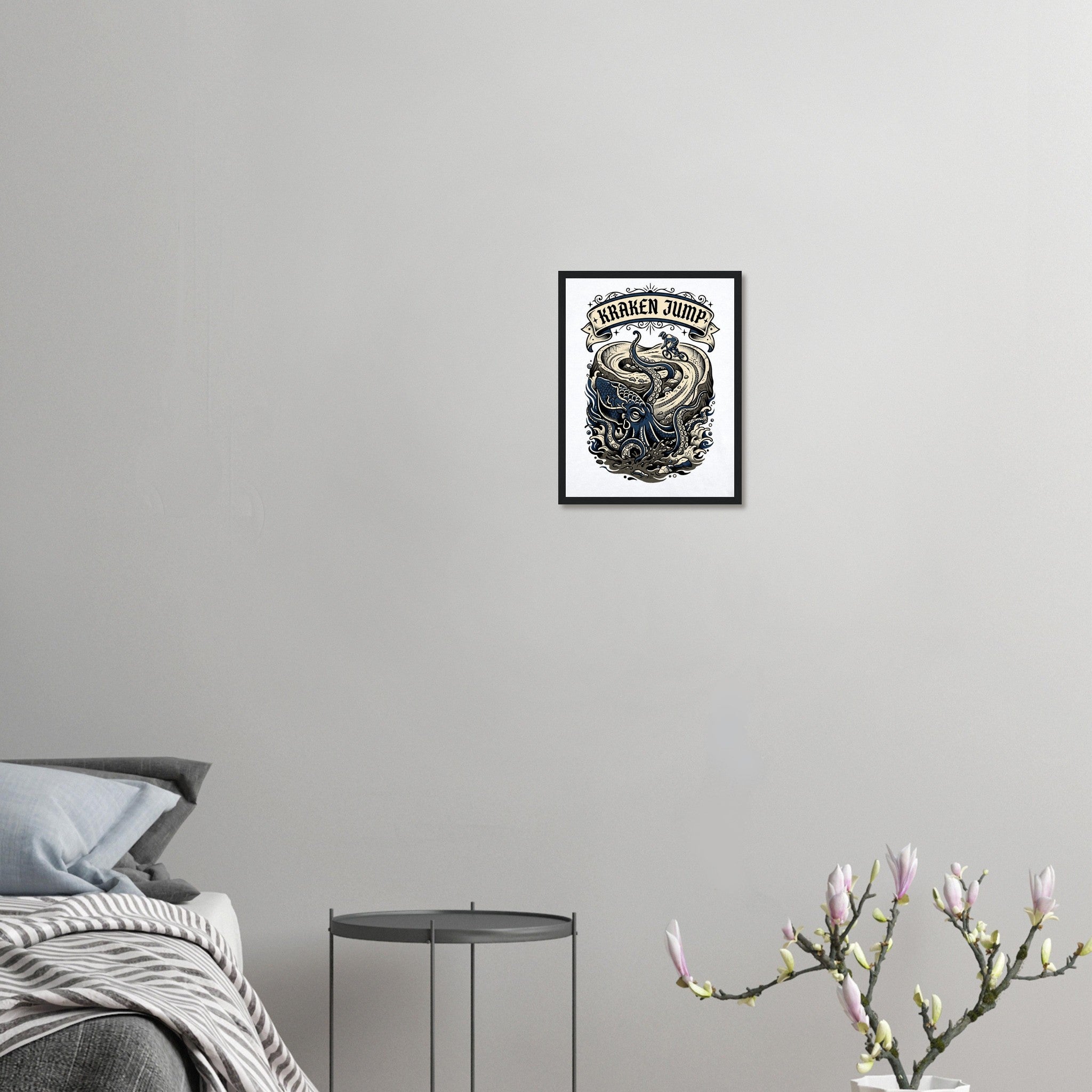 Kraken Jump Framed Print | Mountain Bike Wall Art - view 3