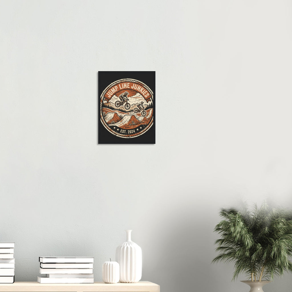 Jump Line Junkies Framed Print | Mountain Bike Wall Art - view 6