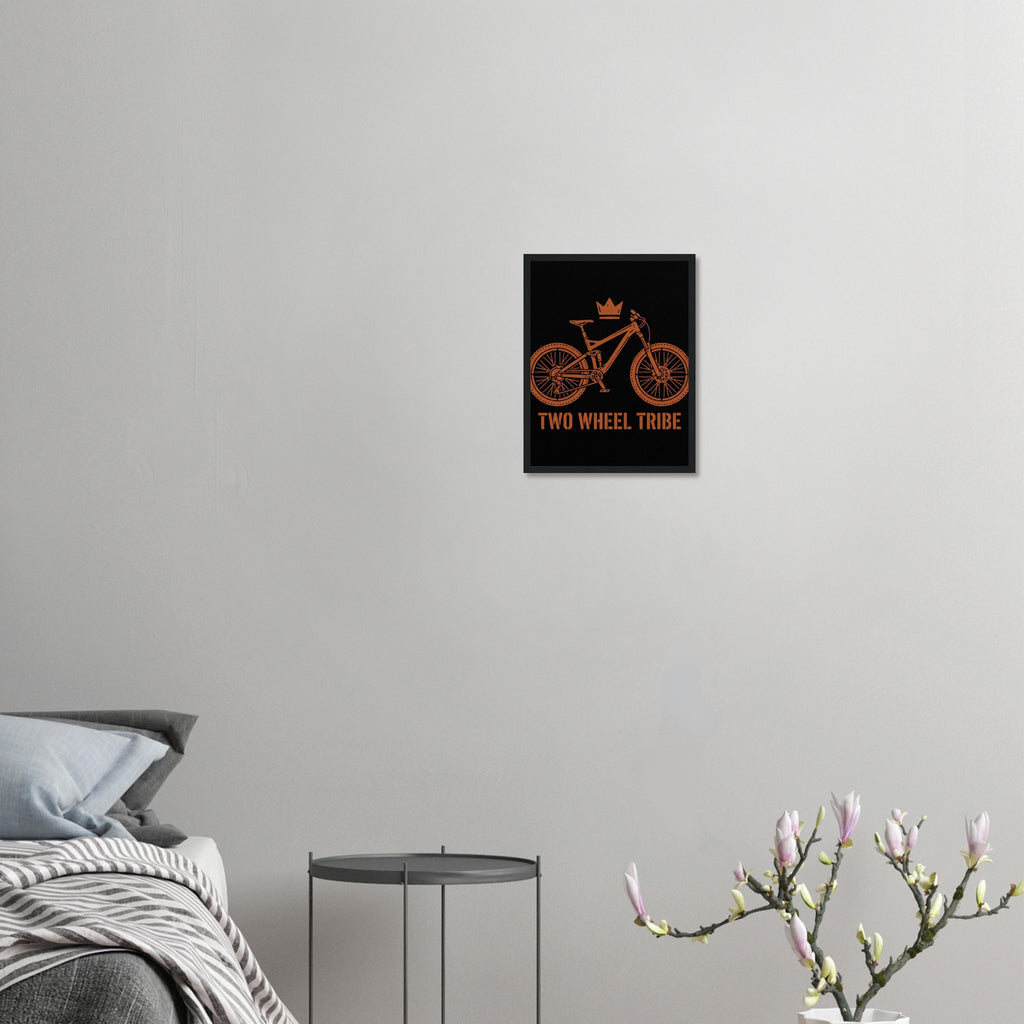 Two Wheel Tribe Framed Print | Mountain Bike Wall Art - view 4