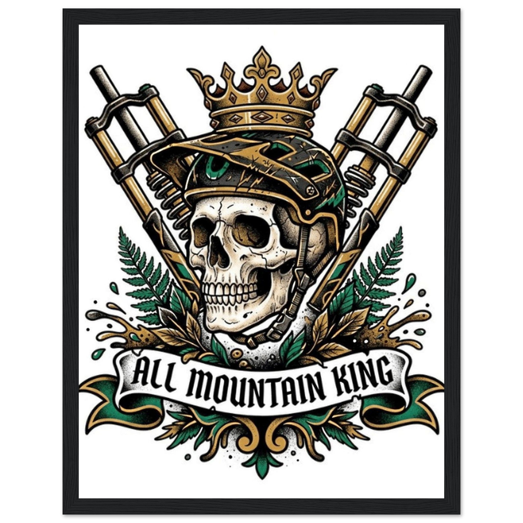 All Mountain King Framed Print | Mountain Bike Wall Art - view 10