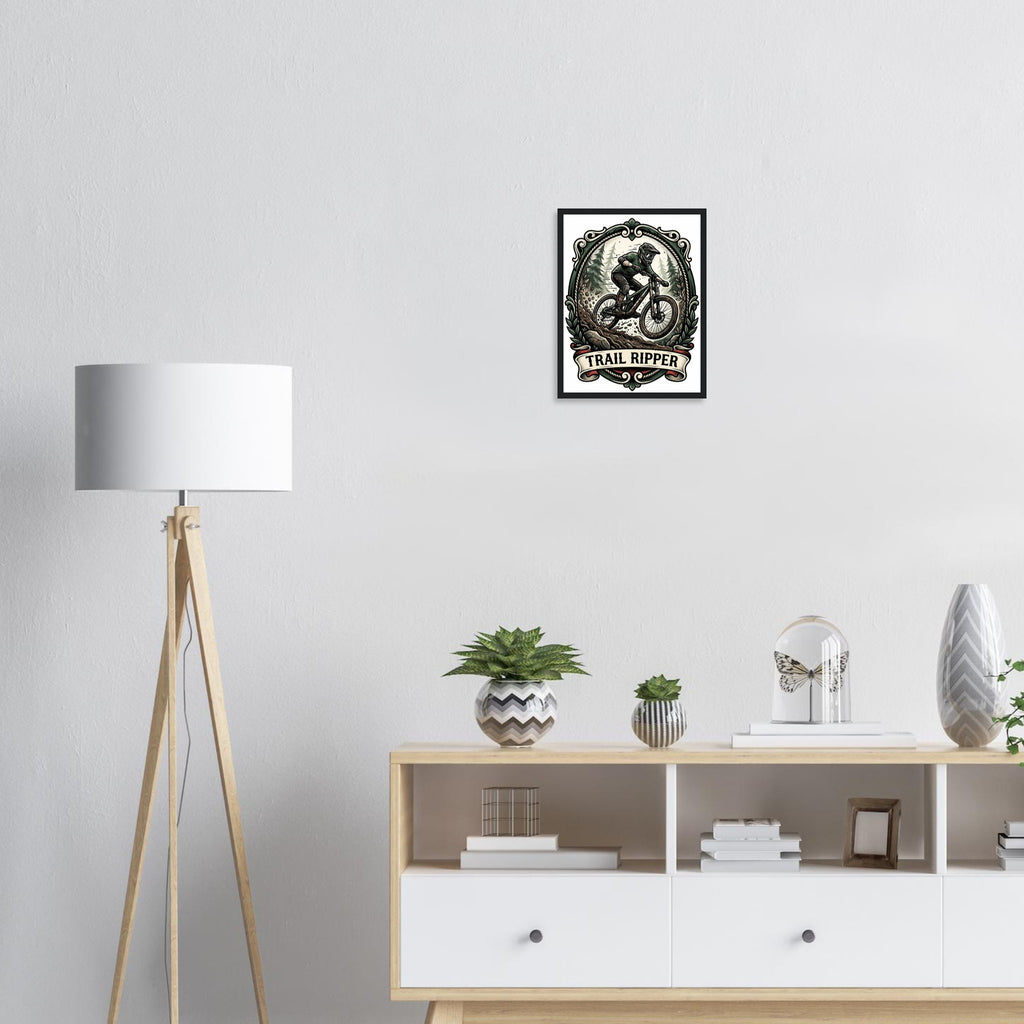 Trail Ripper Framed Print | Mountain Bike Wall Art - view 7