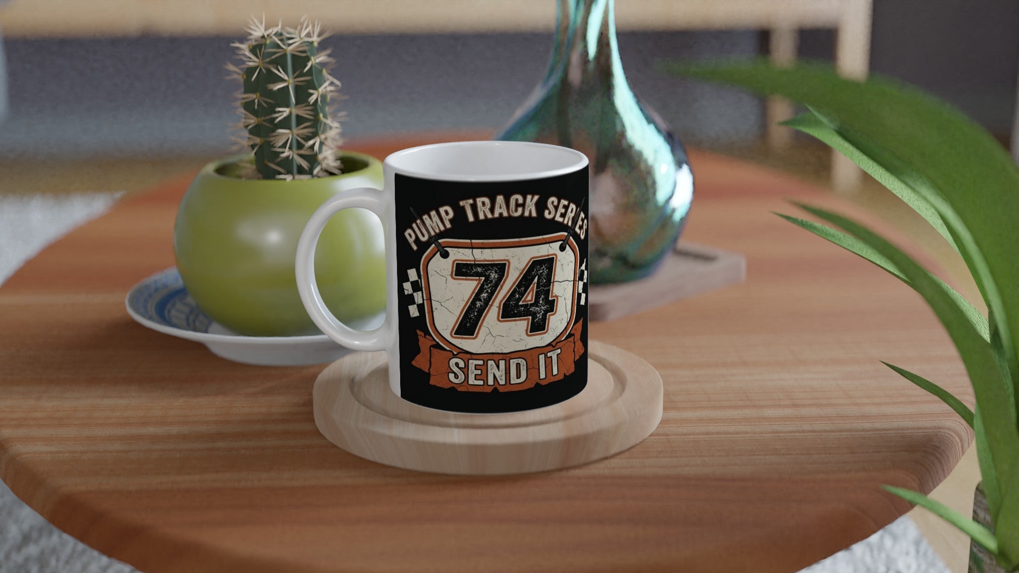 Pump Track Series 74 MTB Mug | Mountain Biker Coffee Mug - view 4