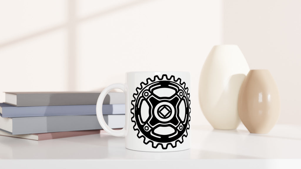 Track Chainring MTB Mug | Mountain Biker Coffee Mug - view 6