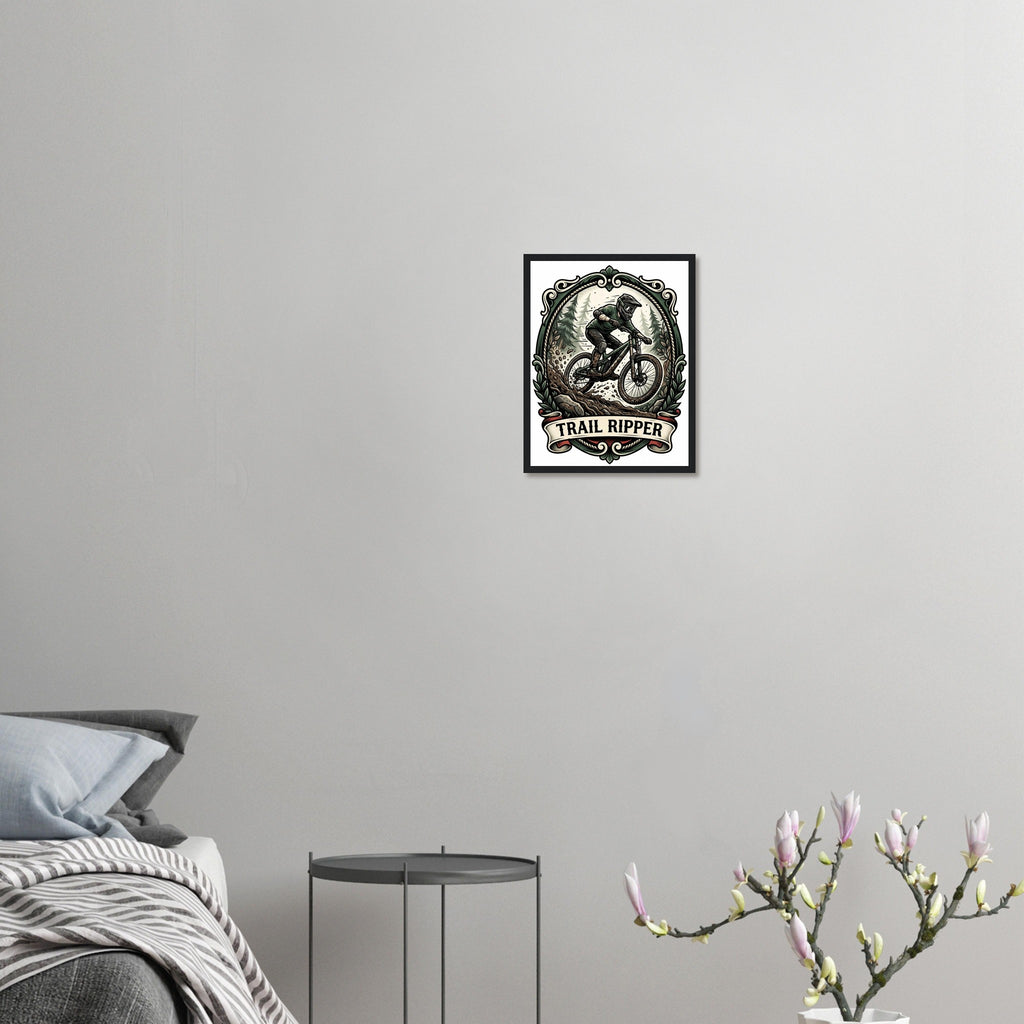 Trail Ripper Framed Print | Mountain Bike Wall Art - view 5