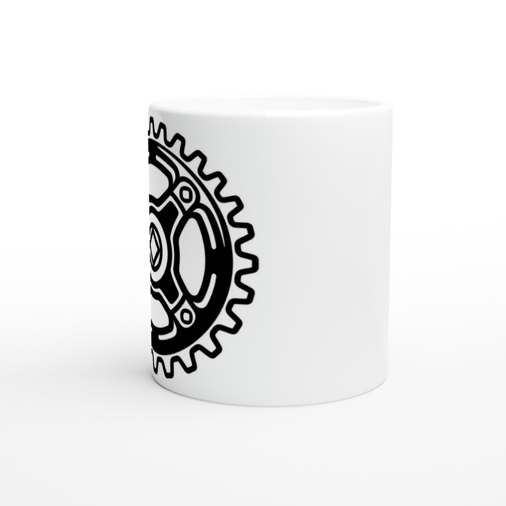 Track Chainring MTB Mug | Mountain Biker Coffee Mug - view 2
