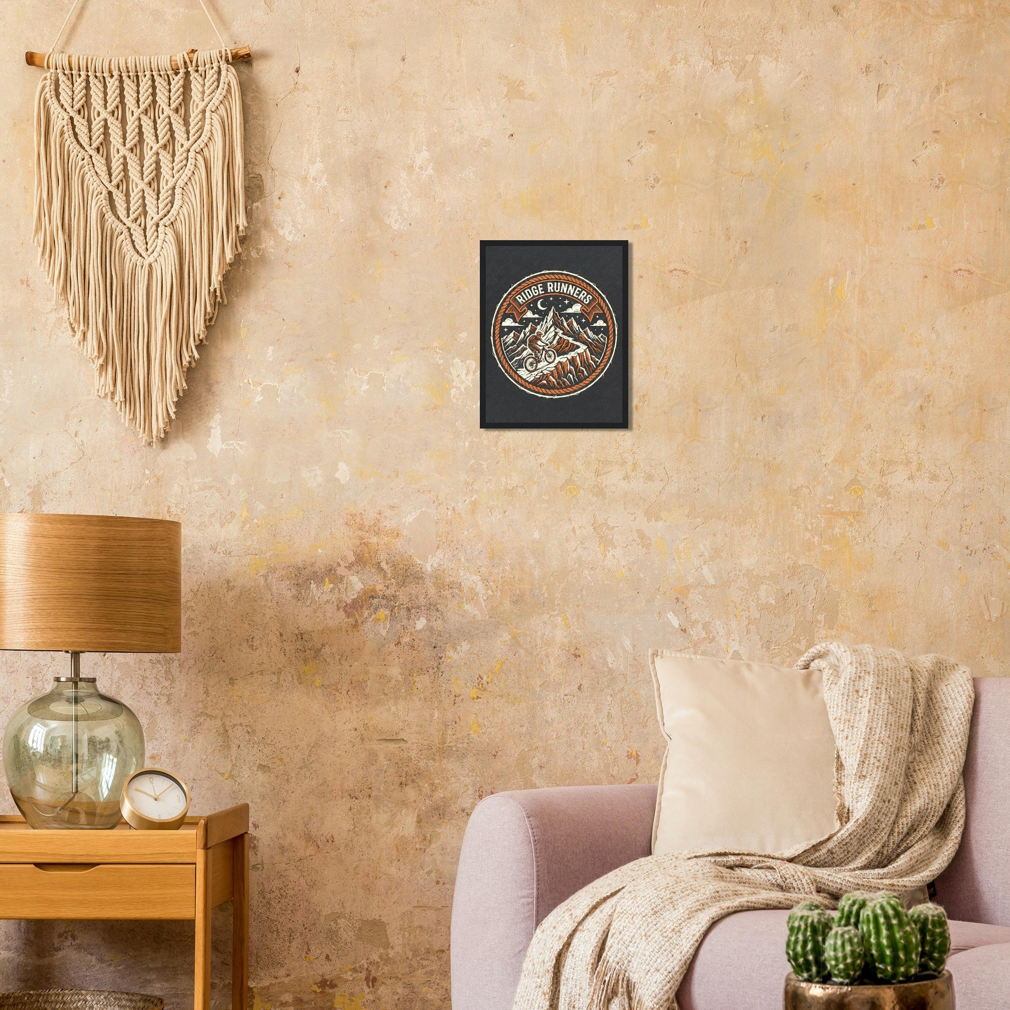 Ridge Runners Night Framed Print | Mountain Bike Wall Art - view 6