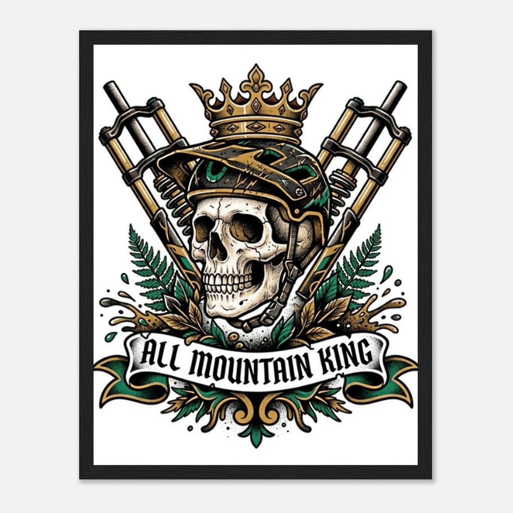 All Mountain King Framed Print | Mountain Bike Wall Art - view 6