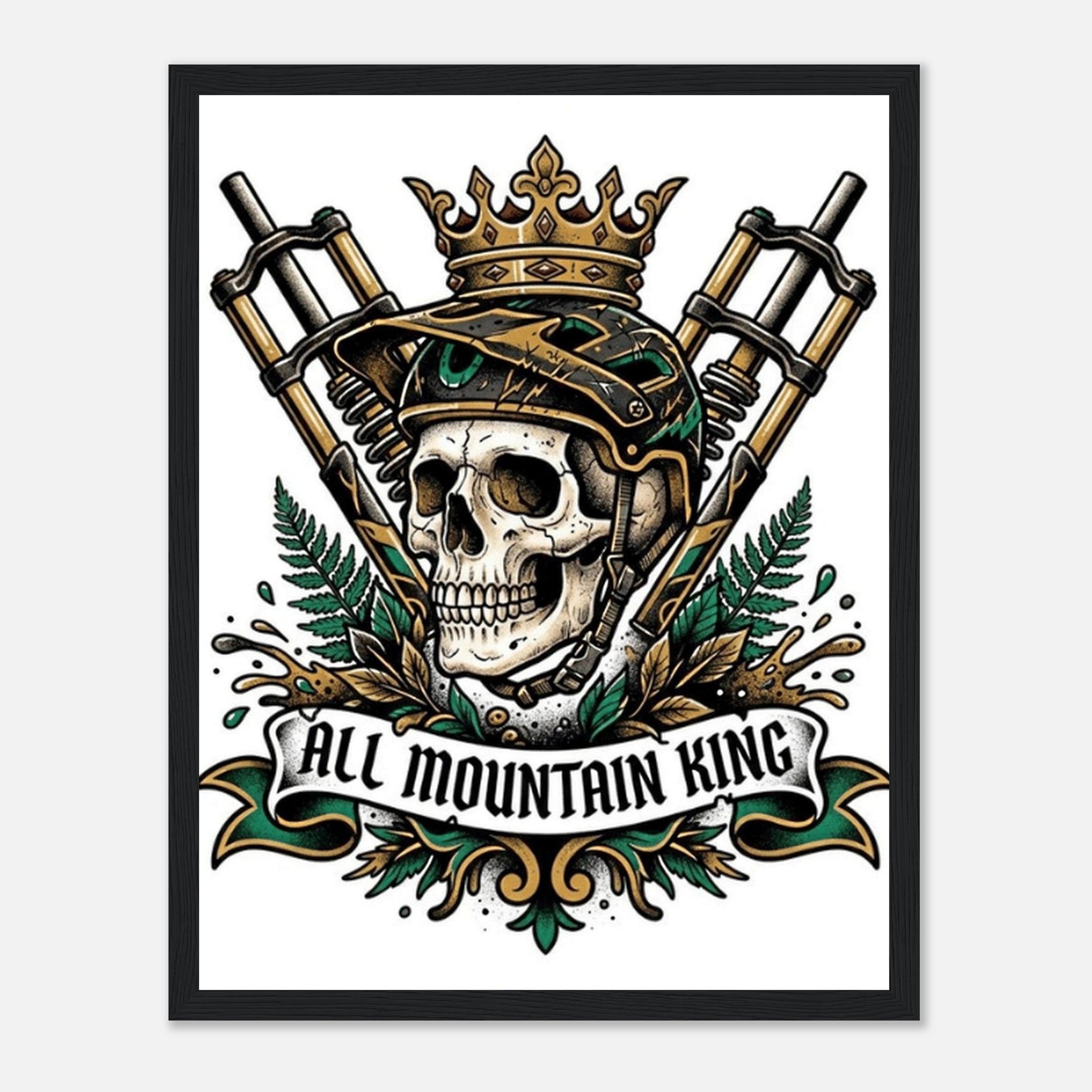 All Mountain King Framed Print | Mountain Bike Wall Art - view 6
