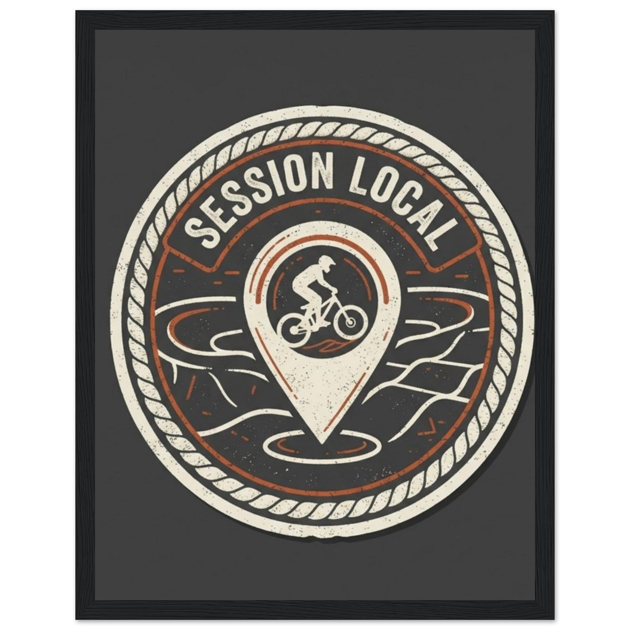 Session Local Framed Print | Mountain Bike Wall Art - view 3
