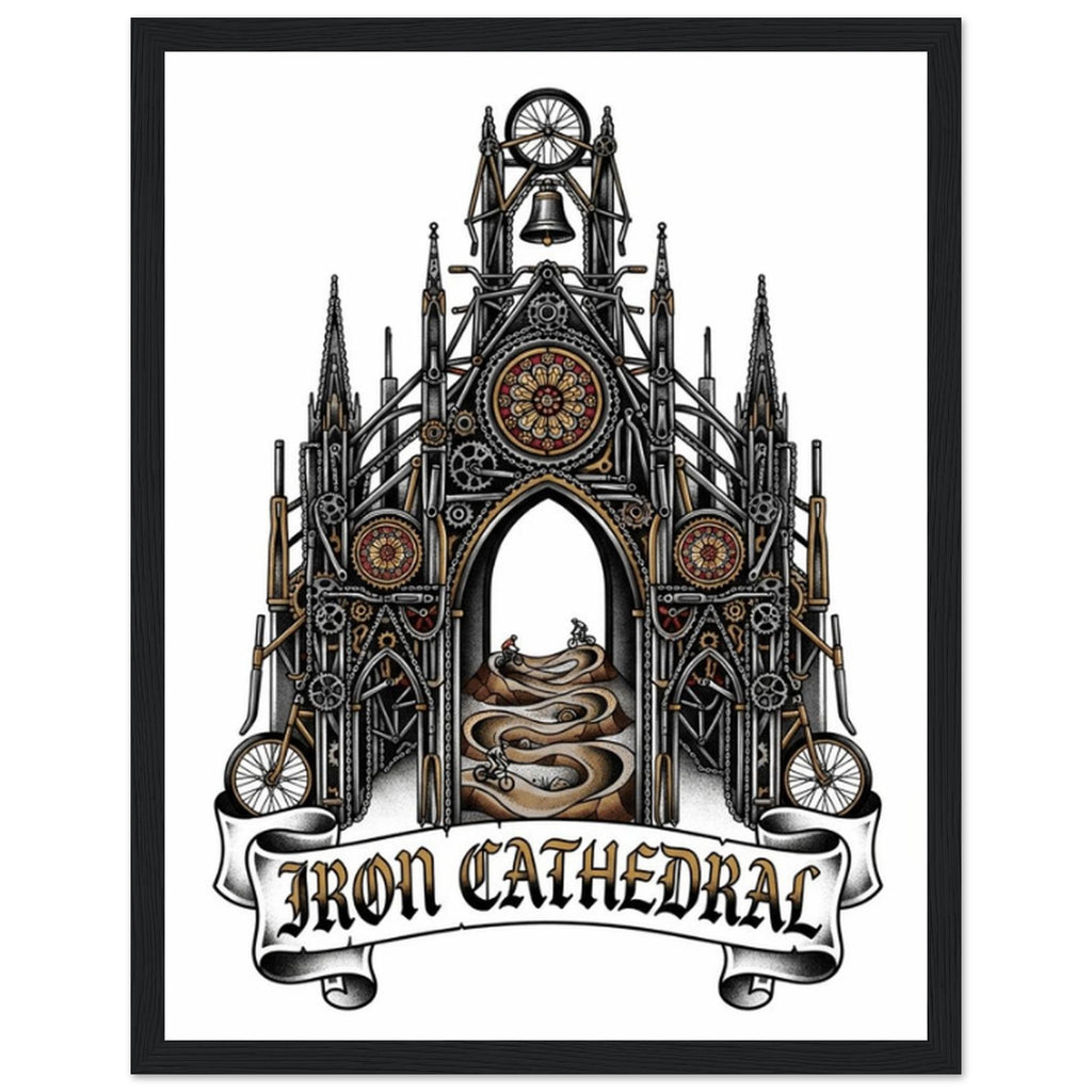 Iron Cathedral Framed Print | Mountain Bike Wall Art - view 3