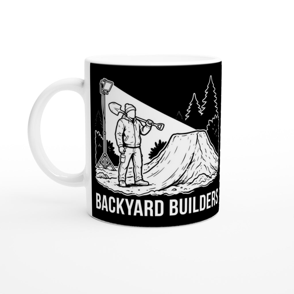 Backyard Builders MTB Mug | Mountain Biker Coffee Mug - view 2