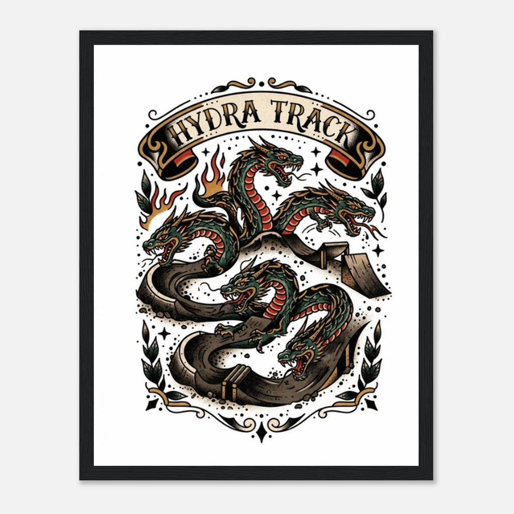Hydra Track Framed Print | Mountain Bike Wall Art - view 4