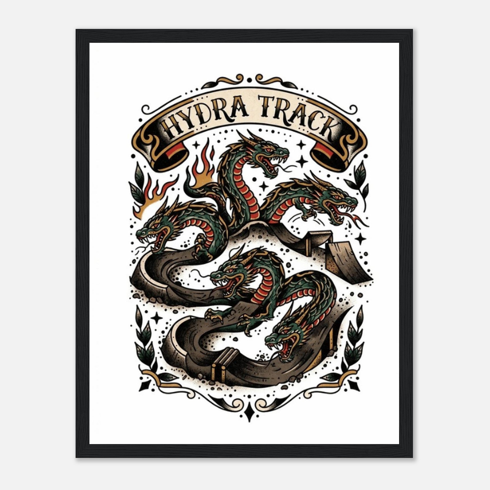 Hydra Track Framed Print | Mountain Bike Wall Art - view 4