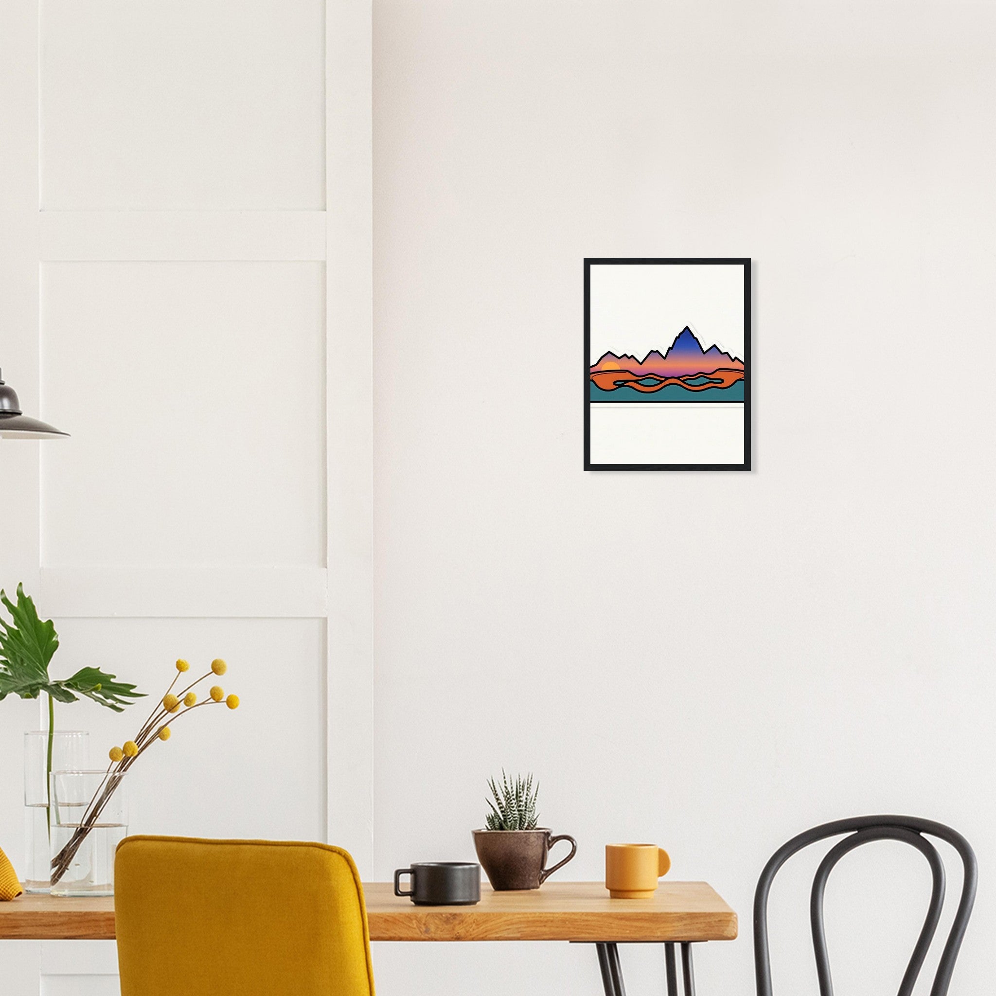 Sunset Ridge Framed Print | Mountain Bike Wall Art - view 3