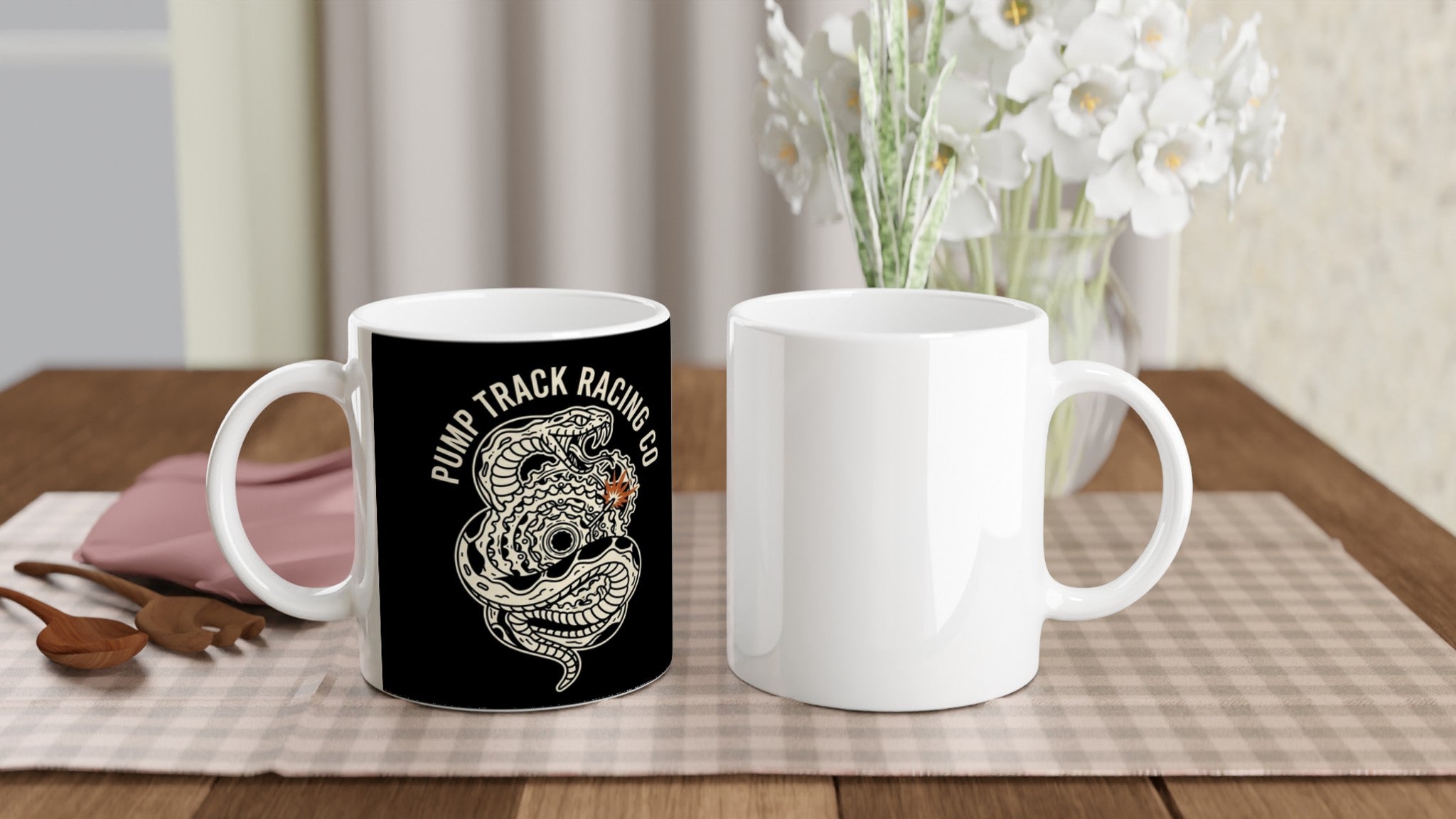 Pump Track Racing Co Snake MTB Mug | Mountain Biker Coffee Mug - view 5